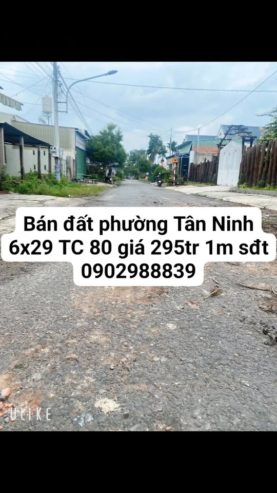 Đất nền Tân Ninh, Tây Ninh 174m² giá 1.77 tỷ - Đối diện trường Nguyễn Du!