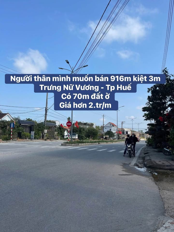 Đất kiệt ô tô Trưng Nữ Vương, Hương Thủy 1250m² chỉ 1 tỷ - Cơ hội đầu tư sinh lời cao!