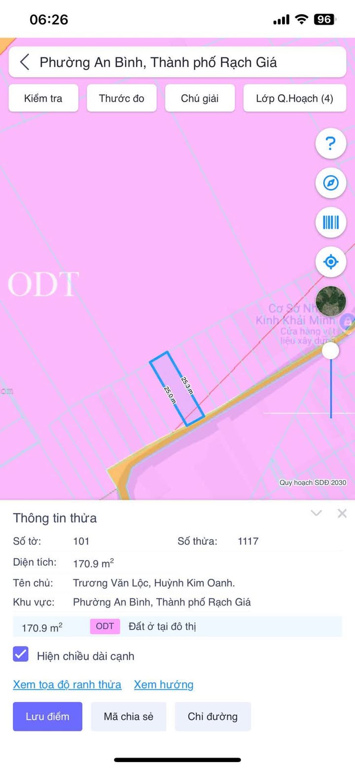 Đất nền Nguyễn Trung Ngạn, An Bình, Rạch Giá 150m² giá 2.2 tỷ - Nở hậu, vị trí đẹp!