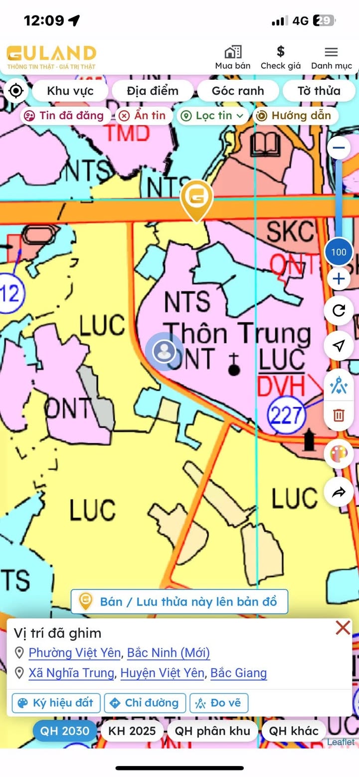 Đất thổ cư Nghĩa Trung 256m² giá chỉ 1 tỷ - Góc 2 mặt tiền nở hậu!