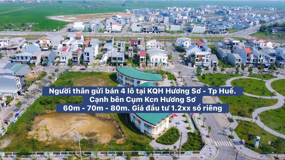 Đất nền KQH Hương Sơ - Huế 70m² giá 1.2 tỷ - Đầu tư sinh lời hấp dẫn!