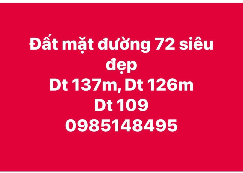 Đất kinh doanh mặt đường 72, Nghi Phong, Vinh - Diện tích 137m², đầu tư sinh lời cao!