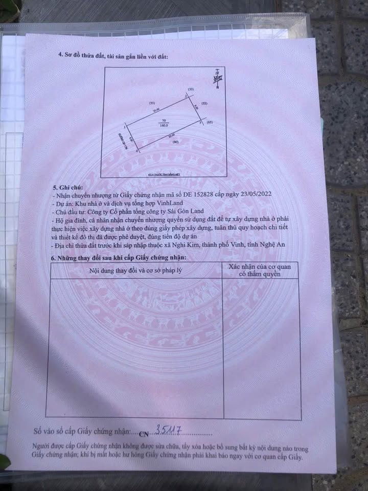 Đất nền Nghi Kim Vinh 160m² giá 4 tỷ - Vị trí vàng gần chung cư Tecco!