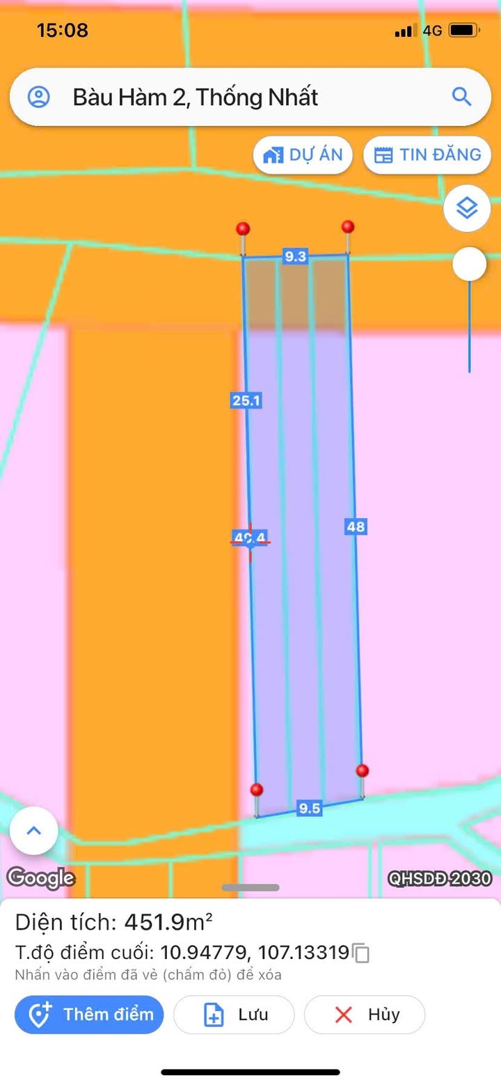 Đất nền Bàu Hàm 2, Thống Nhất 513m² giá 3.6 tỷ - Đối diện quán nhậu 72, kinh doanh thuận lợi!