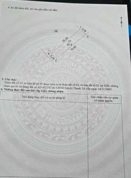 Đất nền 56m² tại Tả Thanh Oai giá 4 tỷ - Sổ đỏ chính chủ, đầu tư sinh lời!