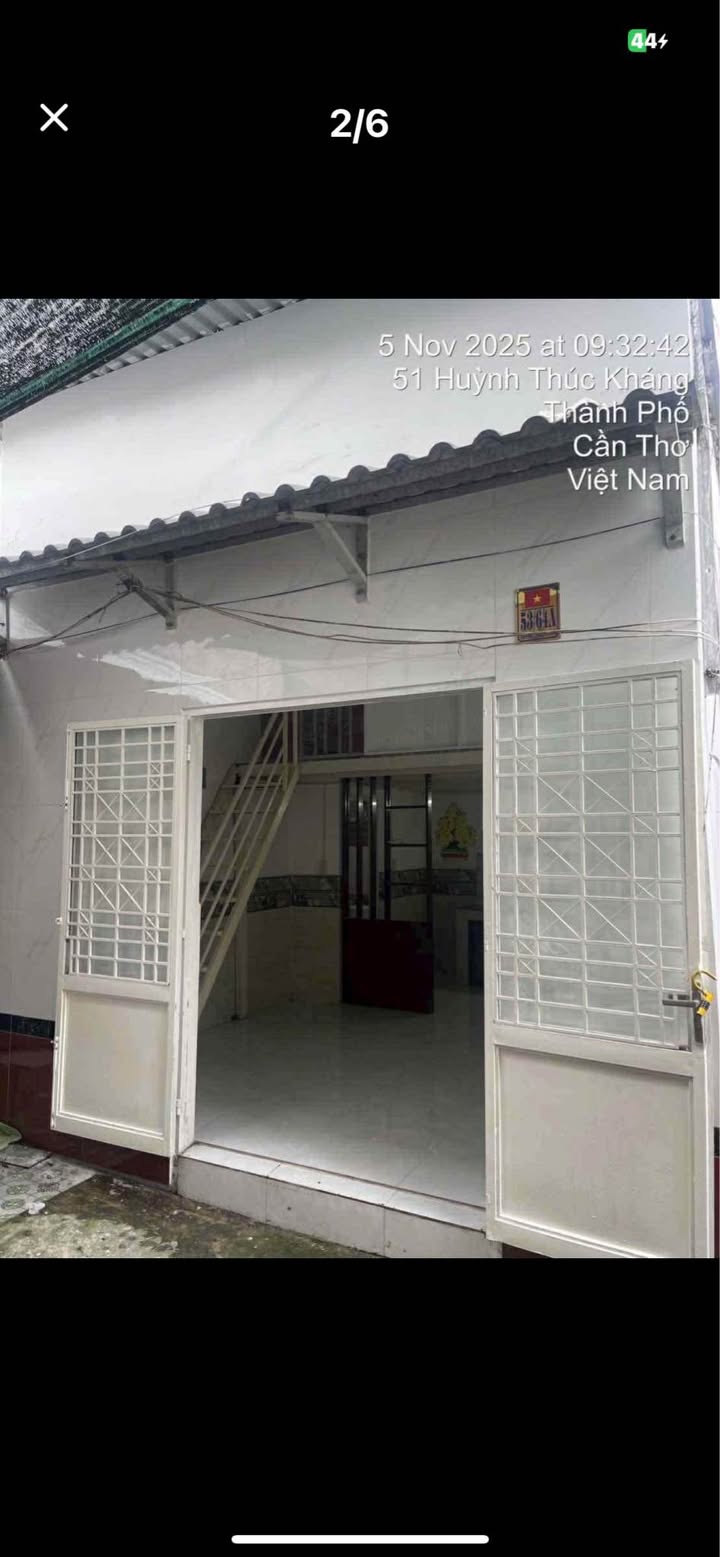 Nhà trệt gác lửng hẻm 53 Huỳnh Thúc Kháng, Ninh Kiều, Cần Thơ 22m² giá 850 triệu - Sổ hồng thổ cư hoàn công!