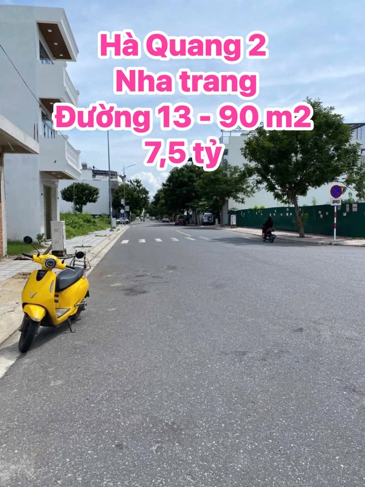 Đất nền KĐT Hà Quang 2, Nam Nha Trang 90m² giá 7.5 tỷ - Đầu tư hấp dẫn!