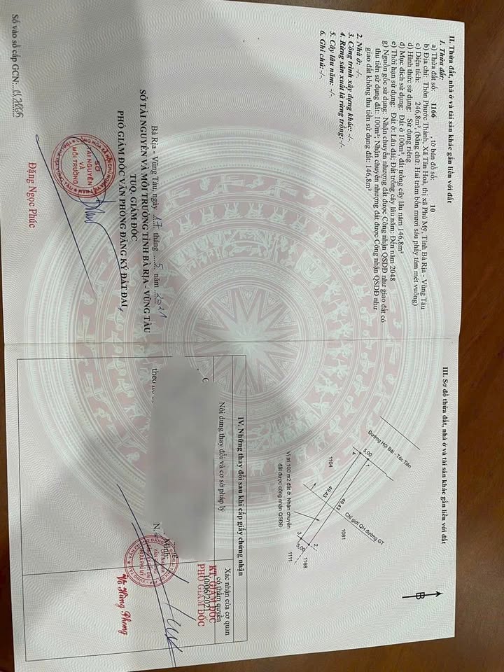 Đất nền mặt tiền đường Vành Đai 4, Châu Pha, Phú Mỹ 100m² giá 2.1 tỷ - Cơ hội đầu tư hấp dẫn!