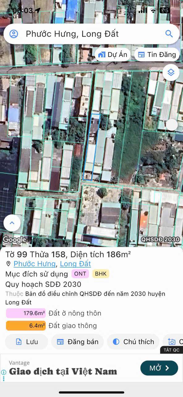 Đất thổ cư Phước Lâm, Long Điền 95m² giá 1.07 tỷ - Gần biển, cơ hội đầu tư tuyệt vời!