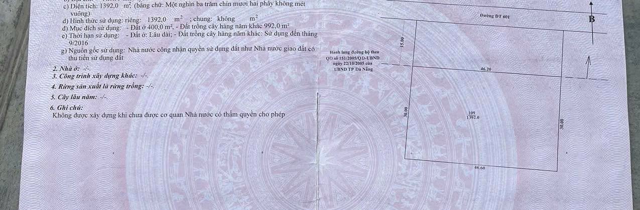 Đất vườn Hòa Nắc, Hải Vân 1392m² giá 4.2 tỷ - Cơ hội đầu tư hiếm có!