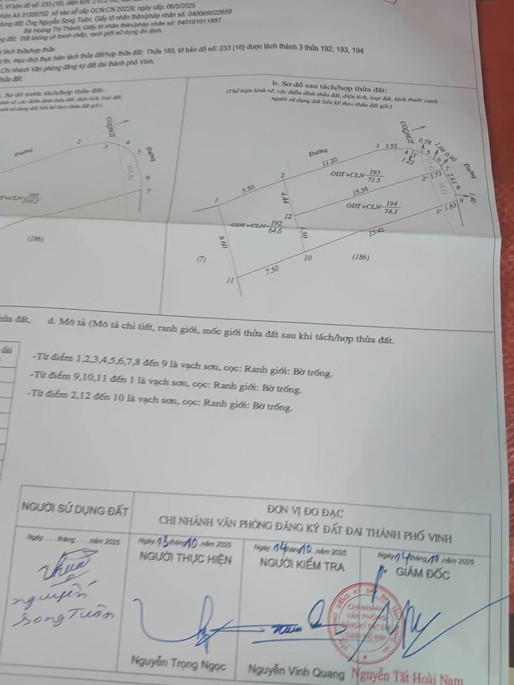 Đất nền lô góc 2 mặt tiền Cửa Nam, Vinh 71.5m² chỉ 1.699 tỷ - Đầu tư sinh lời!