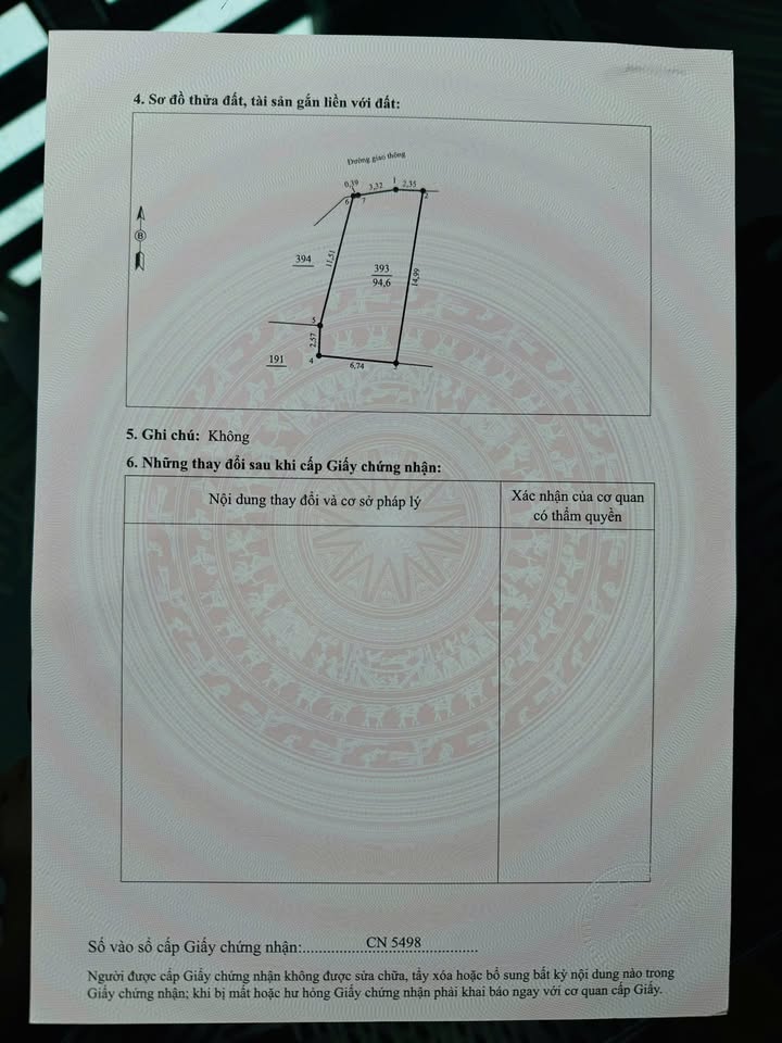 Đất nền đẹp 94.6m² tại Ngõ 109 Trần Nguyên Hãn, Phường Thanh Miếu - Tiềm năng đầu tư lớn!