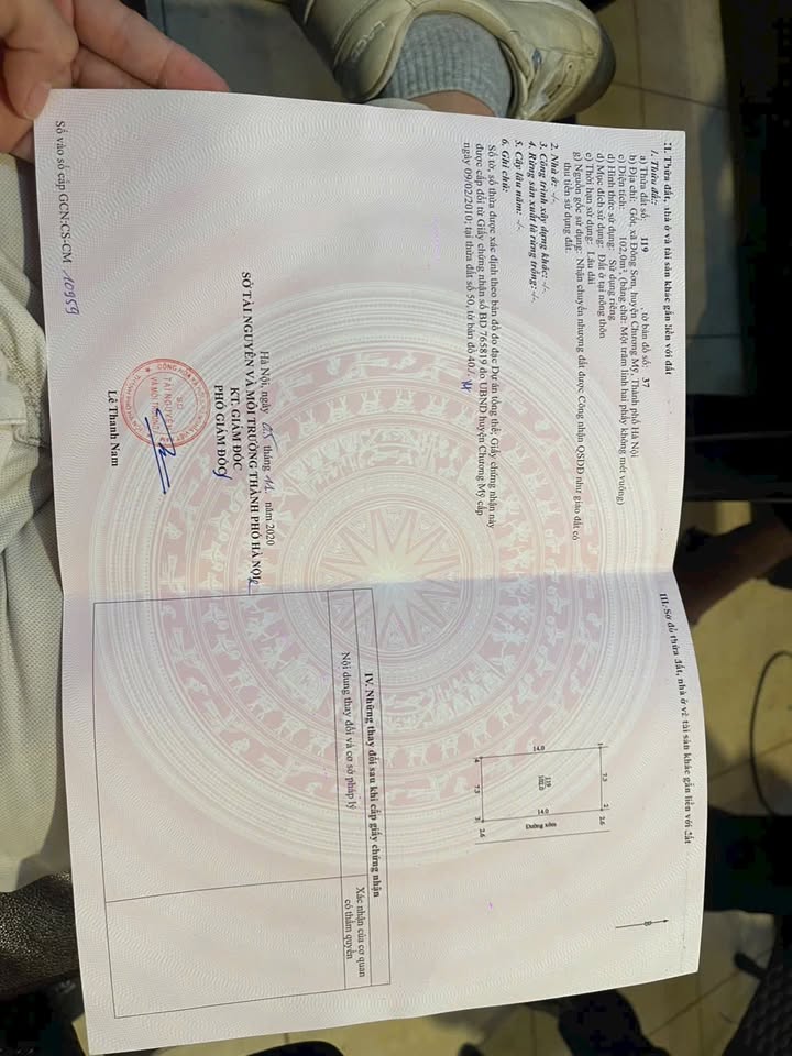 Đất thổ cư phố Đông Sơn, Chương Mỹ 102m² giá 2 tỷ - Cơ hội đầu tư hấp dẫn!