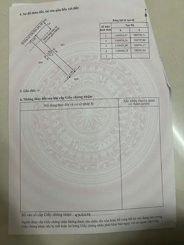 Đất thổ cư 192m² tại An Nhựt Tân, Tân Trụ, Long An - Giá 950 triệu, thương lượng ngay!