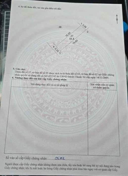 Đất nền Tả Thanh Oai 56m² giá 4 tỷ - Sổ đỏ chính chủ, đầu tư sinh lời!