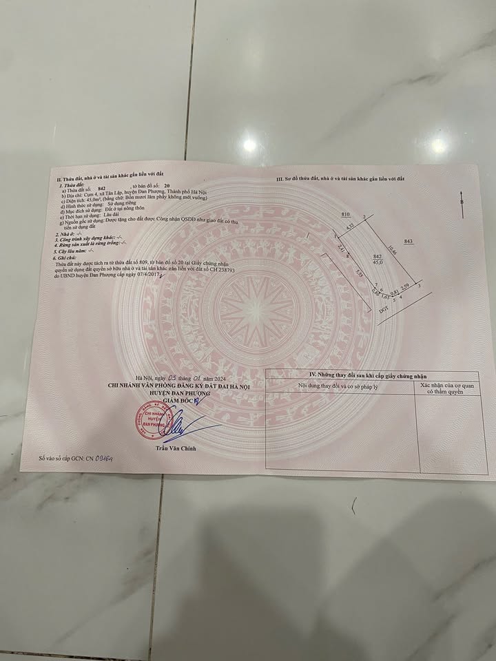 Đất nền lô góc 45m² Tân Lập, Đan Phượng giá 4 tỷ - Đầu tư sinh lời ngay!