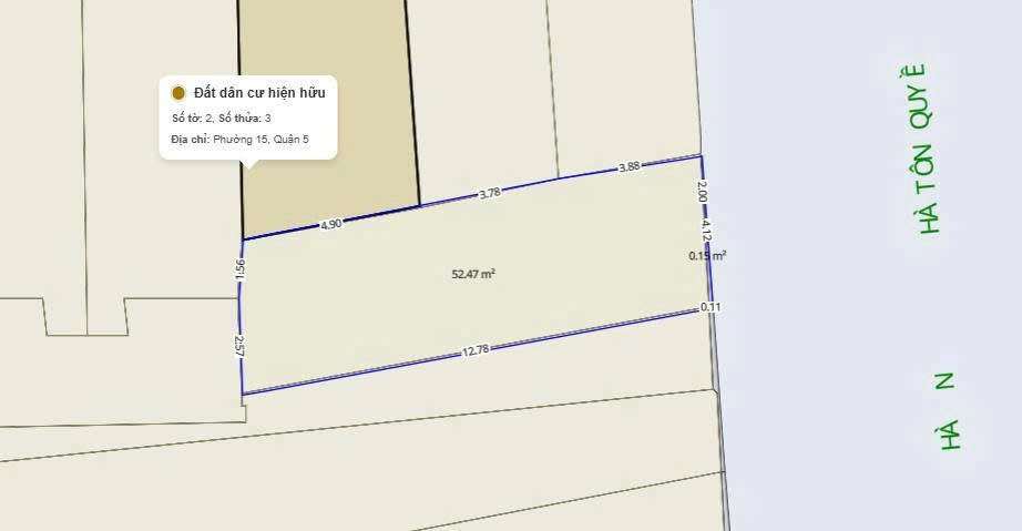 Nhà mặt tiền 123 Hà Tôn Quyền, Quận 5, 52m² giá 25 tỷ - Kinh doanh sầm uất!