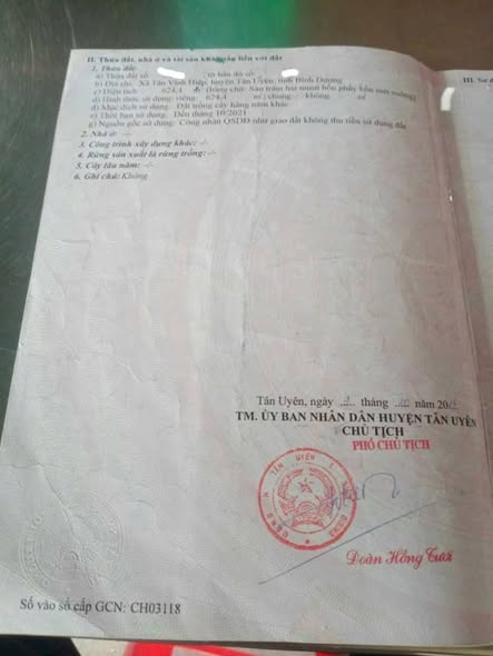 Bán lô đất Tân Vĩnh Hiệp, Tân Uyên 560m² giá 4 tỷ - Đầu tư sinh lời cao!