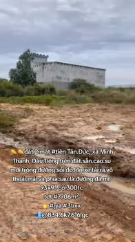 Đất 2 mặt tiền Tân Đức, Dầu Tiếng 7706m² - Giá chỉ 3 tỷ