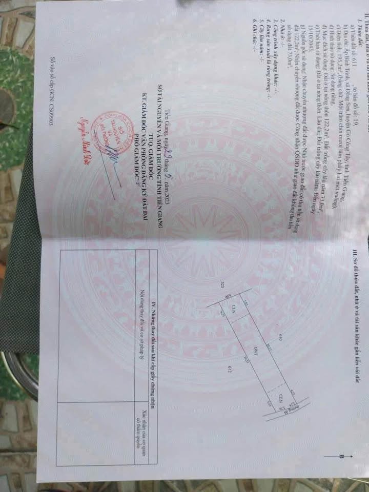 Đất nền 204m² ấp Bình Trinh, Gò Công Tây chỉ 1.8 tỷ - Đầu tư sinh lời ngay!