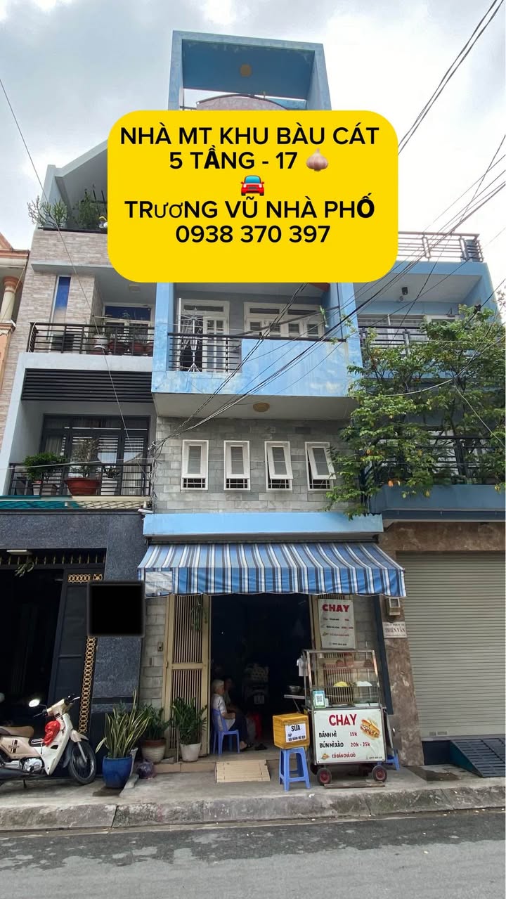 Nhà phố mặt tiền Phan Sào Nam, Tân Bình 76m² giá 17 tỷ - Vị trí vàng kinh doanh!