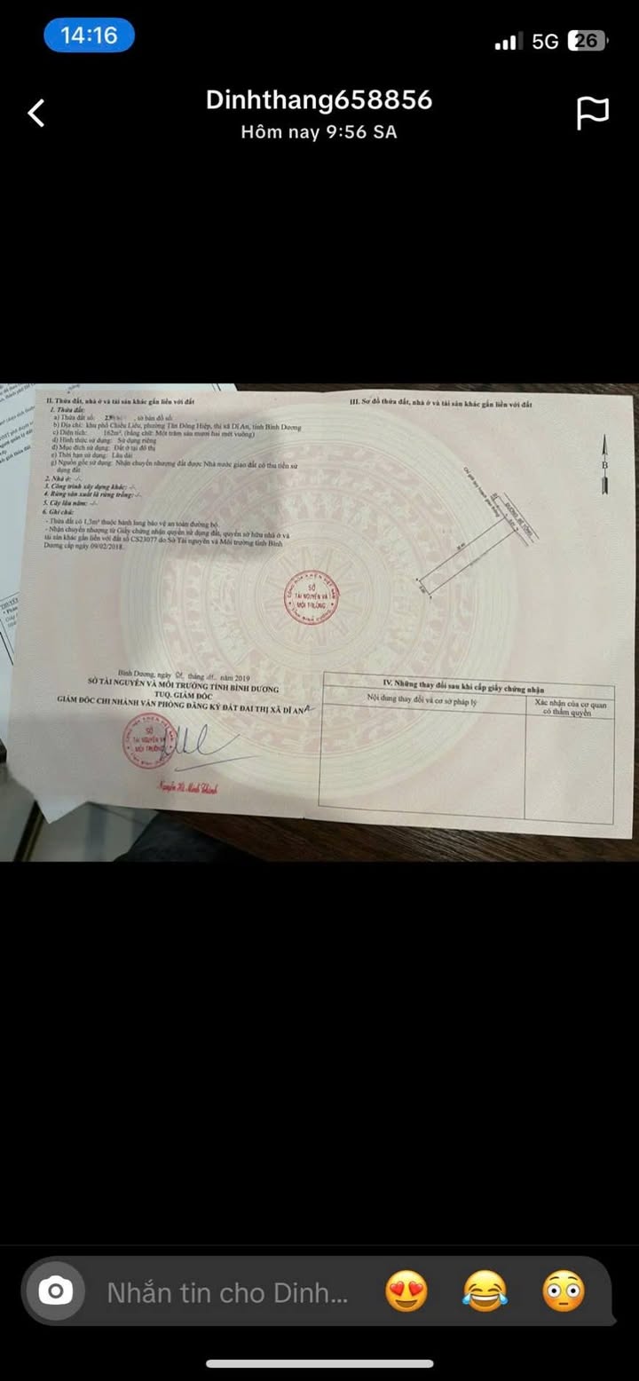 Nhà trọ Dĩ An 162m² giá 4.1 tỷ - Thu nhập ổn định 15 triệu/tháng!