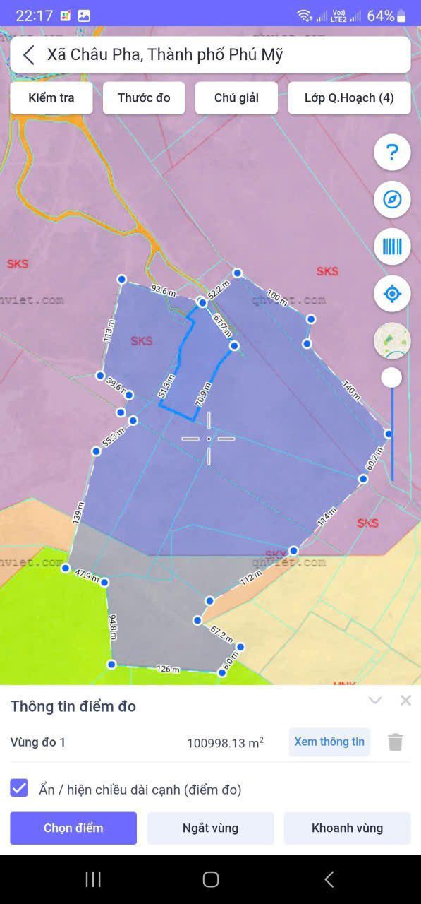 Đất nền 10ha Châu Pha, Phú Mỹ - Giá 40 tỷ - Cơ hội đầu tư sinh lời!