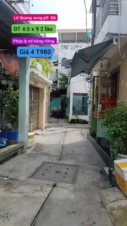 Nhà đẹp phường 9, quận 6, 40m² chỉ 4.98 tỷ - Sổ hồng riêng, chính chủ!