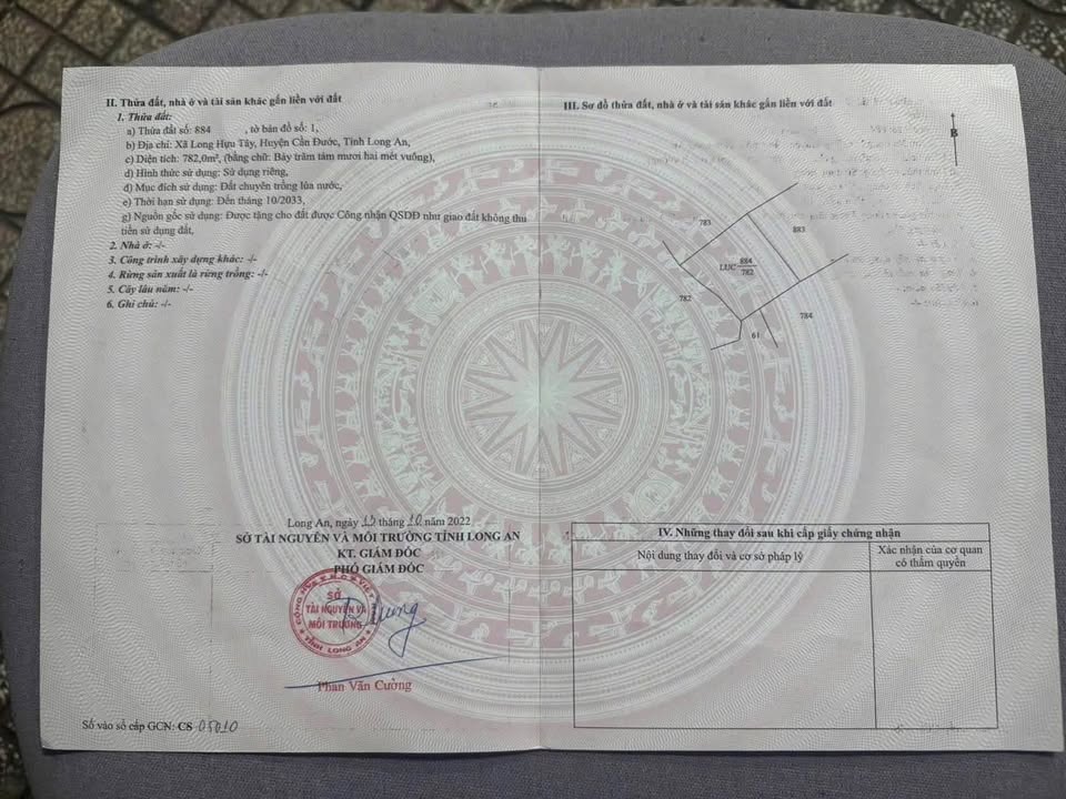 Đất lúa 700m² tại Long Hựu Tây, Cần Đước, Long An - Giá chỉ 280 triệu!