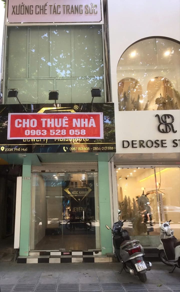 Nhà mặt phố 233A Phố Huế, Hai Bà Trưng - 4 tầng chính chủ cho thuê, mặt tiền đẹp!