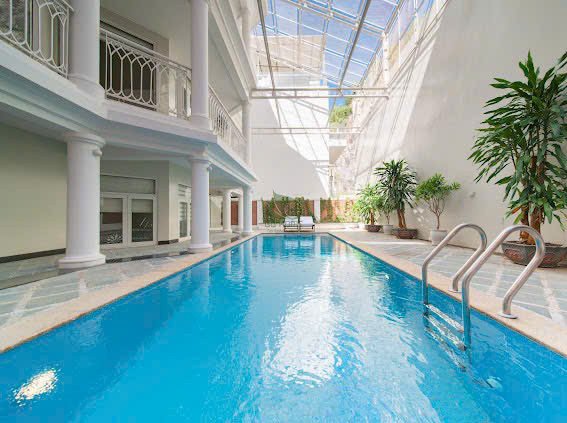 Cho thuê villa Vĩnh Trường 500m² giá 100 triệu - Hồ bơi riêng, an ninh cao!