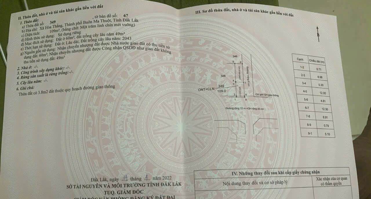 Đất nền Hòa Thắng, Krông Pắc 110m² giá 1.25 tỷ - Đầu tư sinh lời ngay!