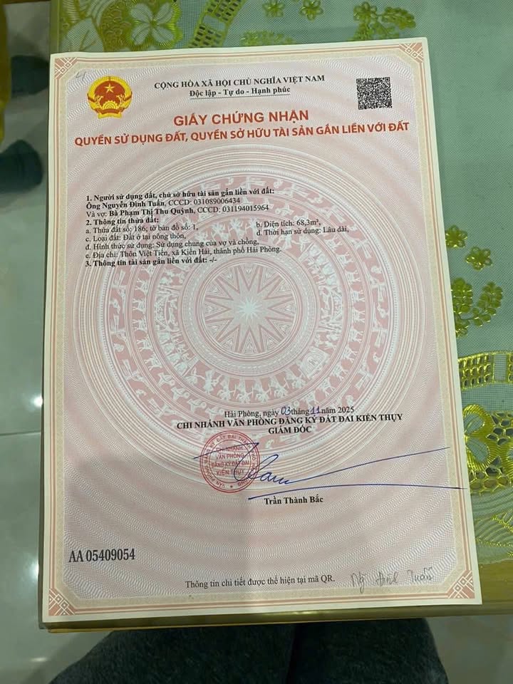 Đất nền đẹp Thôn Việt Tiến, Kiến Thụy 68,3m² giá 900 triệu - Cơ hội đầu tư tuyệt vời!