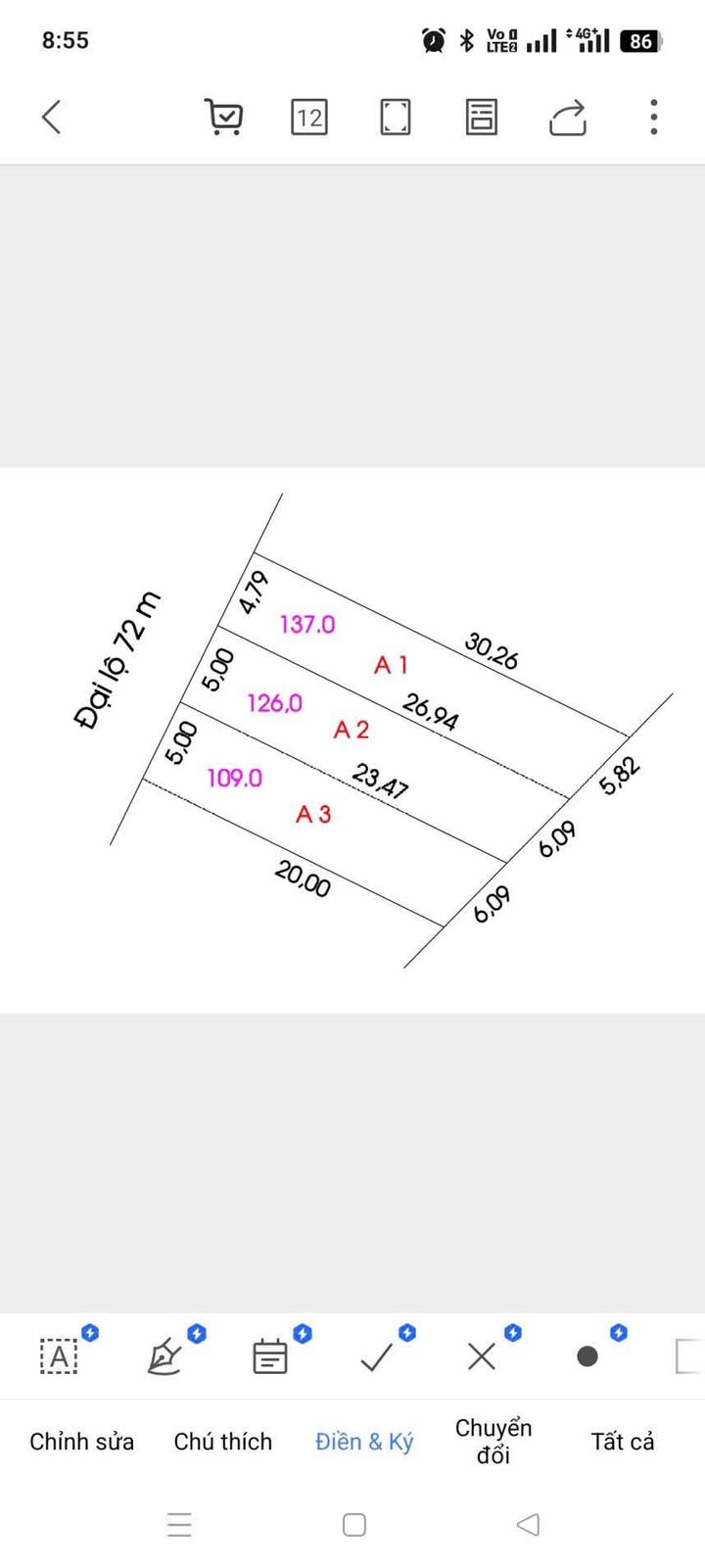 Đất kinh doanh mặt tiền đường 72M tại Nghi Phong, Nghệ An - Diện tích 372m², Pháp lý rõ ràng!