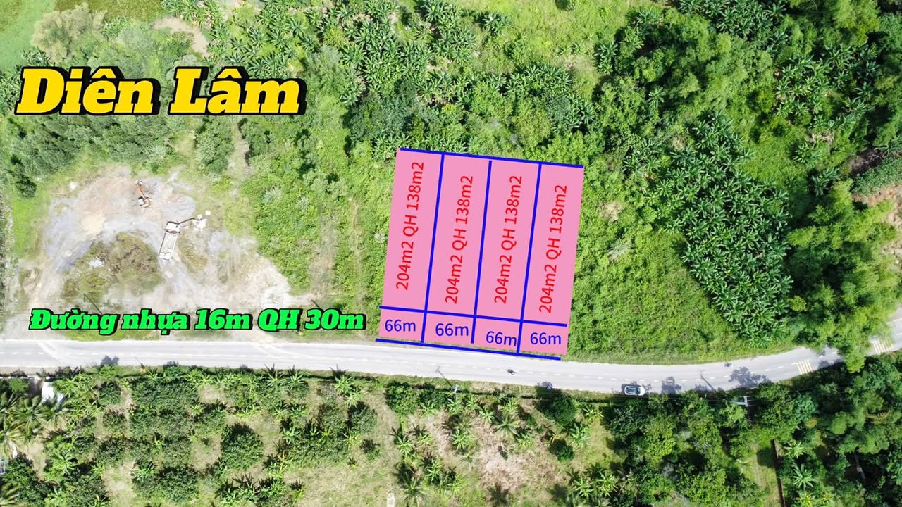 Đất nền Diên Lâm, Diên Khánh 131m² giá chỉ 850 triệu - Cơ hội đầu tư sinh lời!