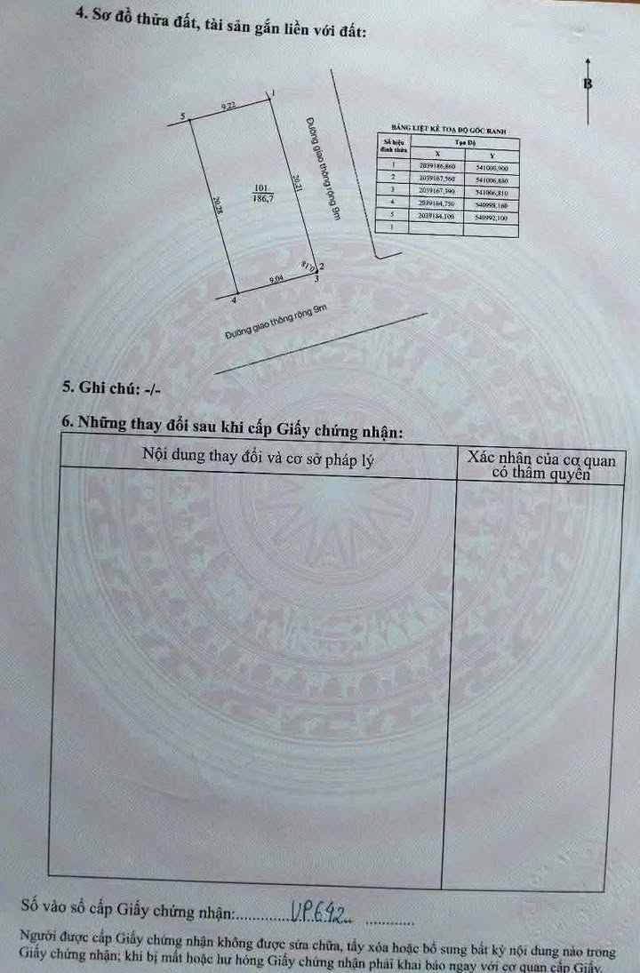 Đất lô góc tại xã Mai Phụ, Thạch Hà 186m² - Đầu tư sinh lời tuyệt vời!