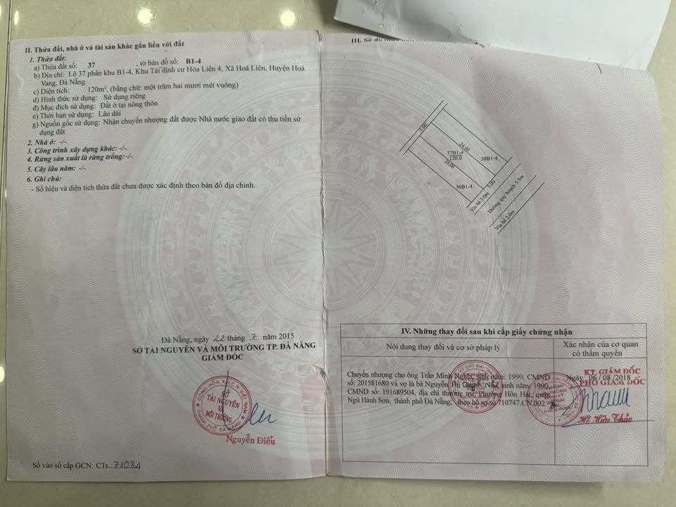 Đất nền TĐC Hòa Liên 4 120m² giá 2.7 tỷ - Tiềm năng sinh lời cao!