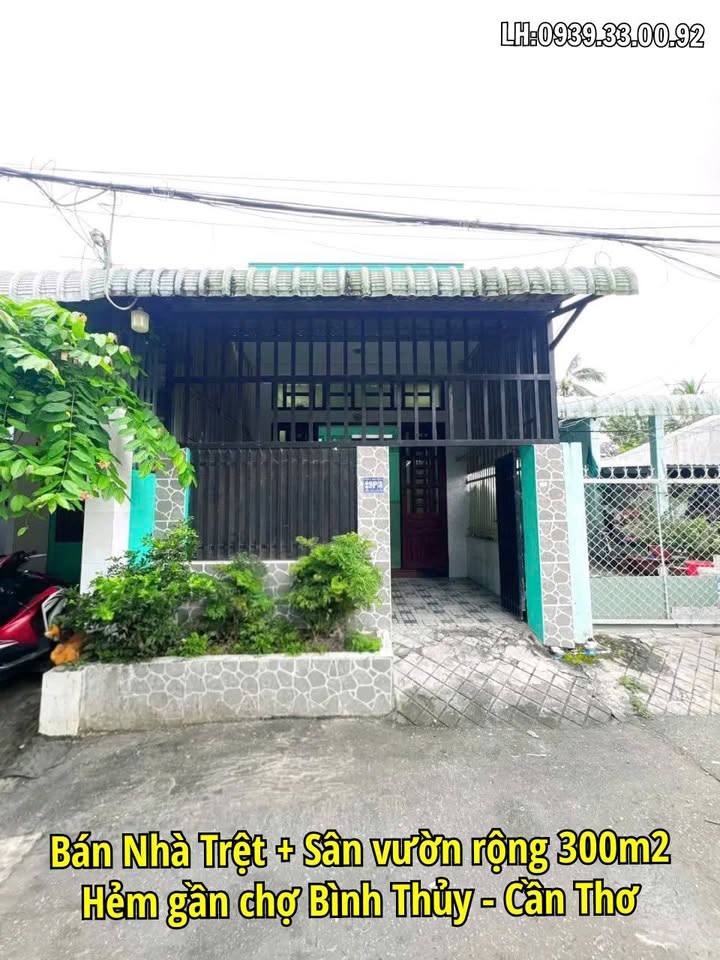 Nhà bán hẻm 4 đường Bùi Hữu Nghĩa, Bình Thủy, Cần Thơ 300m² - Sân vườn thoáng mát, dọn vào ở ngay!