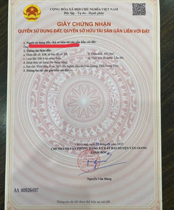 Đất nền Nghĩa Trụ Văn Giang 492m² giá chỉ 3x triệu - Cơ hội đầu tư tuyệt vời!