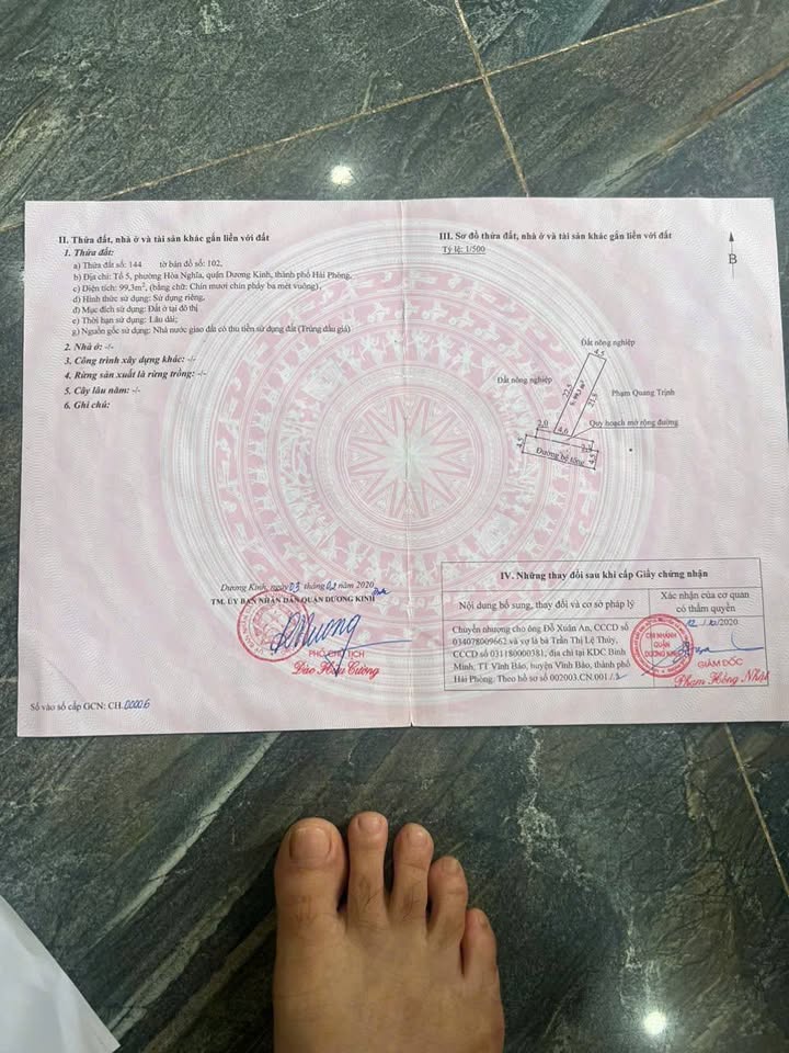 Đất mặt đường Ngõ 79 Đại Thắng, Hòa Nghĩa, 99.3m² giá 2.185 tỷ - Cơ hội đầu tư sinh lời!