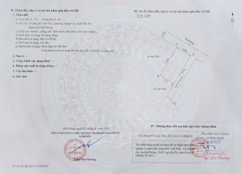 Đất nền góc Tân Vũ 2 - Tràng Cát 50m² giá 1.79 tỷ - Cơ hội đầu tư tuyệt vời!