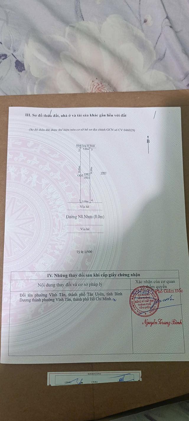 Đất nền 150m² phường Vĩnh Tân, Tân Uyên giá 2 tỷ - Đầu tư sinh lời ngay!