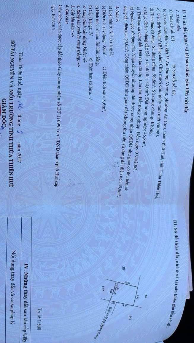 Đất nền Kiệt 33 An Dương Vương TP Huế 99m² giá 2.15 tỷ - Chính chủ bán gấp!