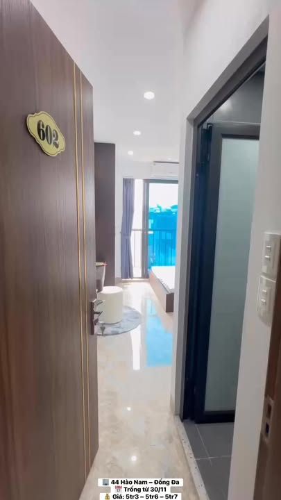 Phòng studio Hào Nam Đống Đa 23m² giá chỉ từ 5.3 triệu - Thiết kế hiện đại, đầy đủ nội thất!