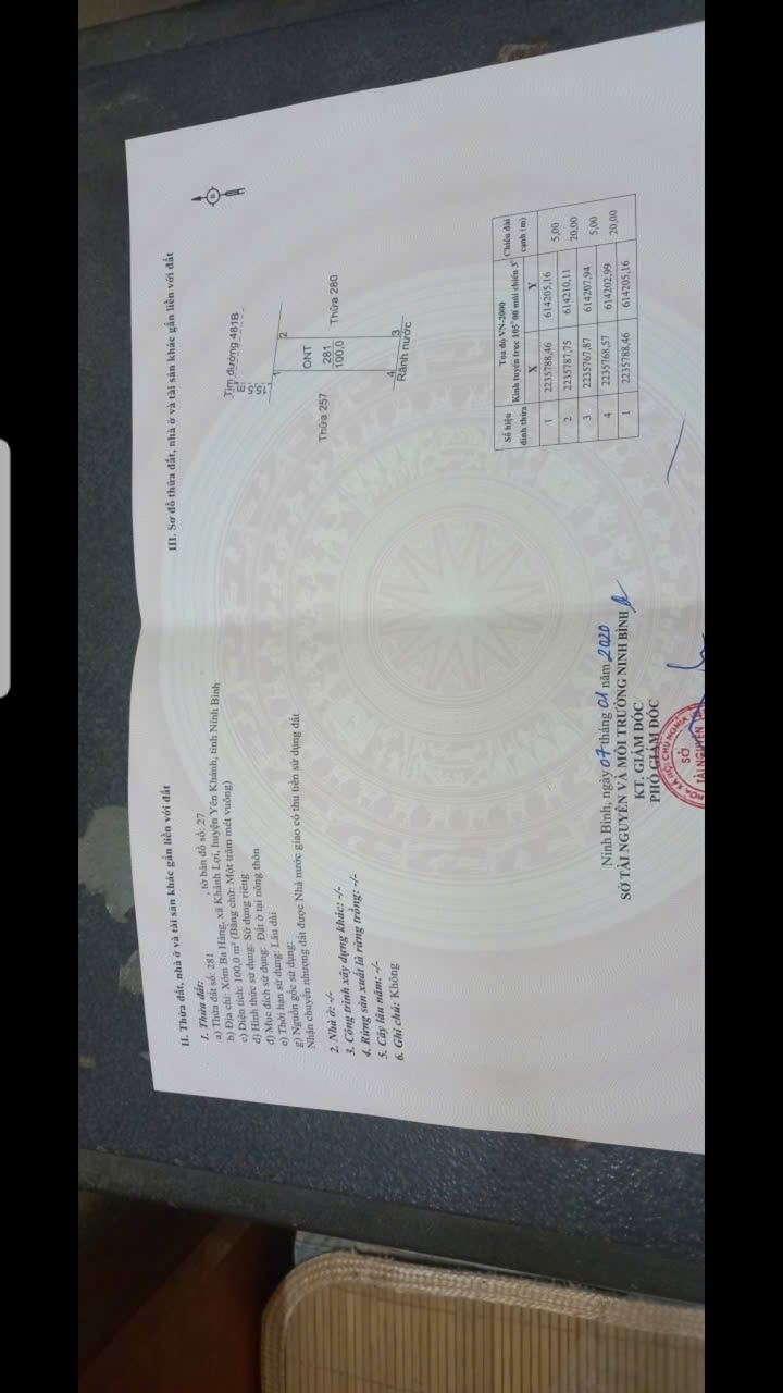 Đất nền Yên Khánh Ninh Bình 100m² giá đầu tư - Sổ đỏ chính chủ!