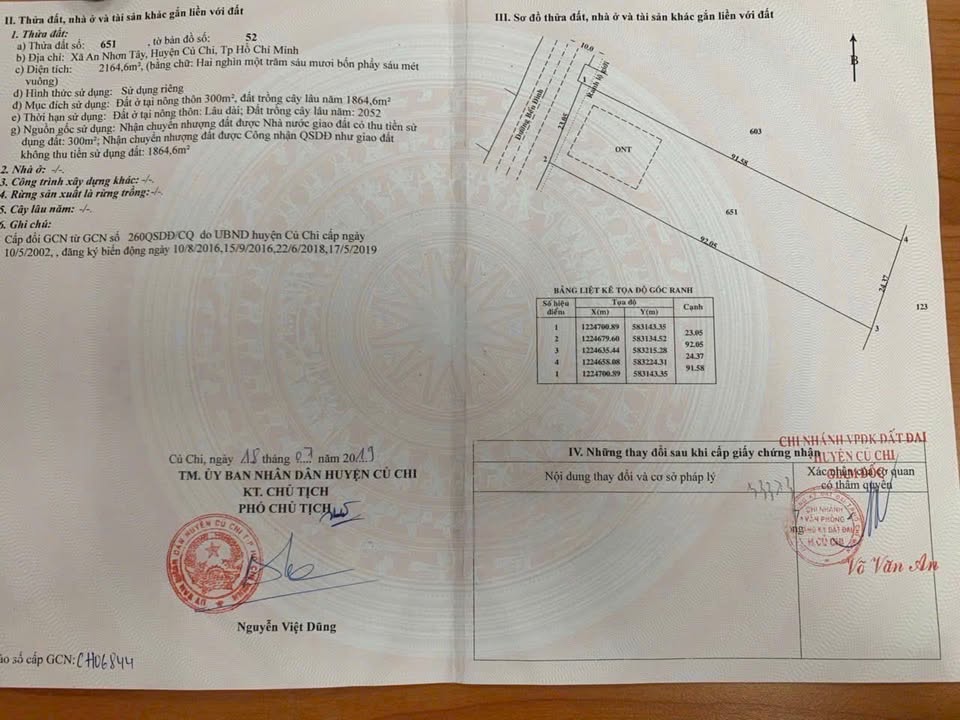 Đất nền mặt tiền đường Bến Đình, Củ Chi 2165m² giá 6.5 tỷ - Cơ hội đầu tư hấp dẫn!