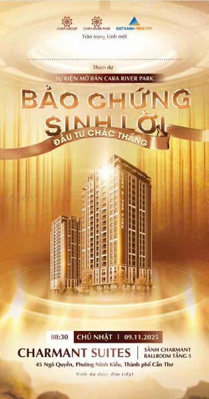 Căn hộ Charmant Suites Cần Thơ cho thuê 15 triệu - Cơ hội đầu tư hấp dẫn!