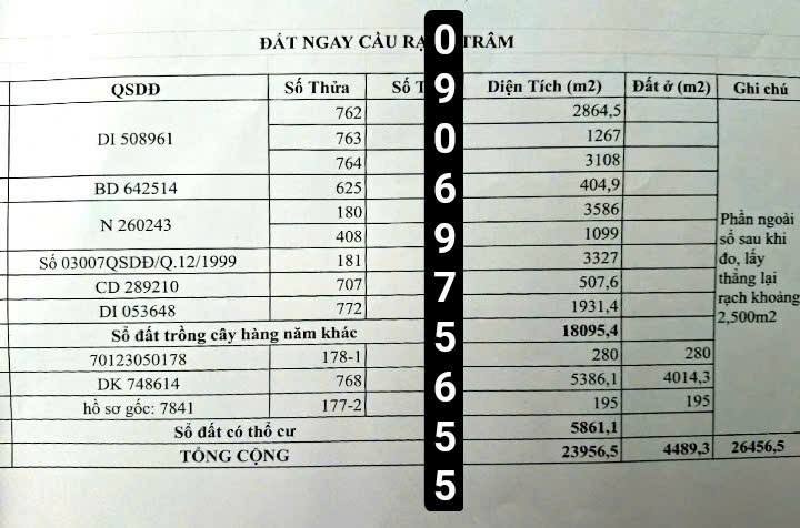 Đất dự án An Phú Đông Q12 2,6ha - Cơ hội đầu tư tuyệt vời!