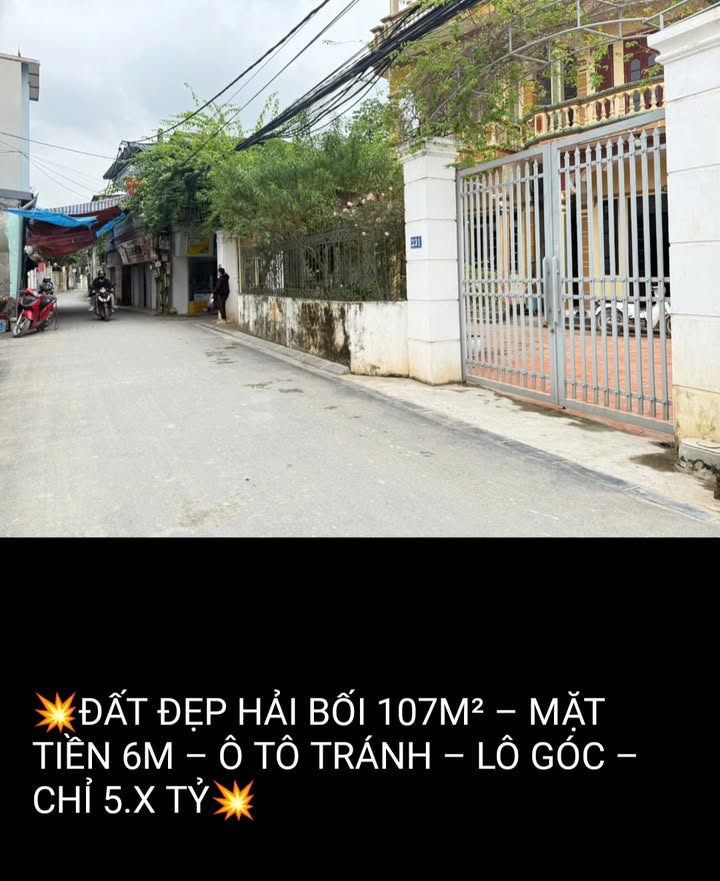 Đất nền Hải Bối 107m² giá chỉ 5.x tỷ - Đầu tư sinh lời cao!