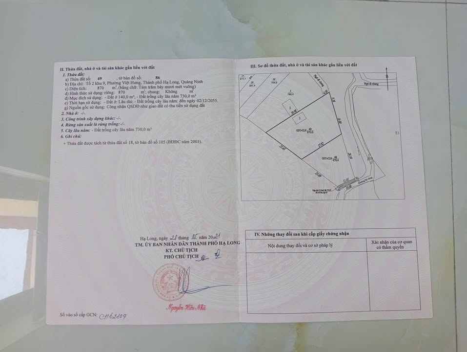 Đất nền Việt Hưng Hạ Long 870m² - Chính chủ cần bán gấp!